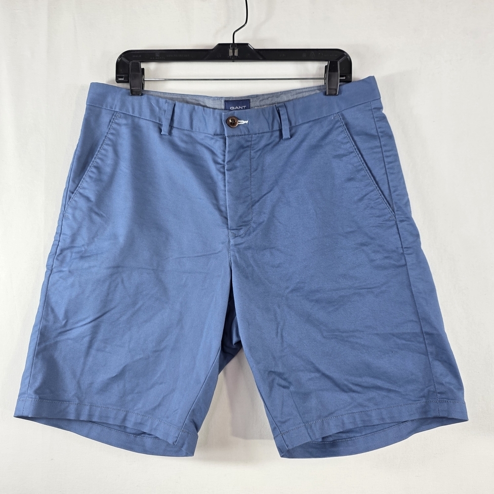 Gant cotton classic Blue Men's Flat Front Shorts